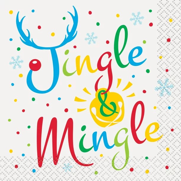 Jingle and Mingle festive text