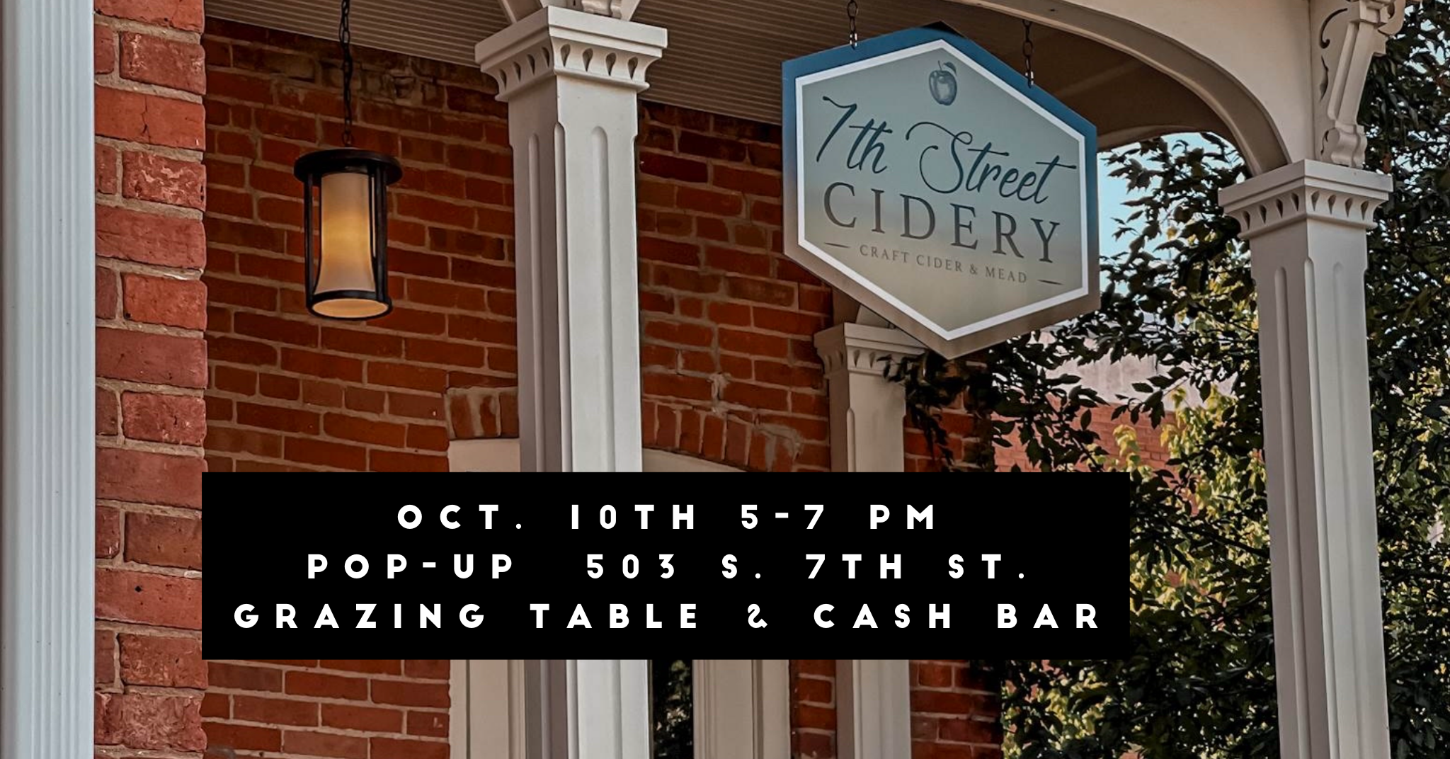 Sign for 7th Street Cidery
